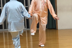 堀先生と大城先生の推手表演 1